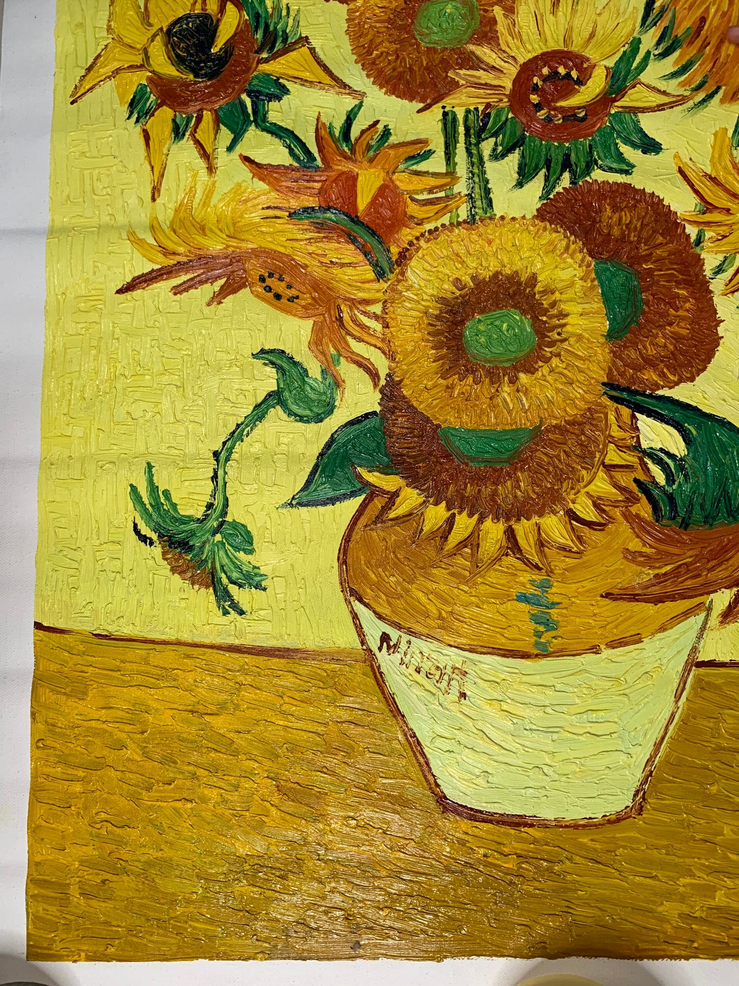 24.5in×36in van Gogh‘s Sunflower Oil on canvas