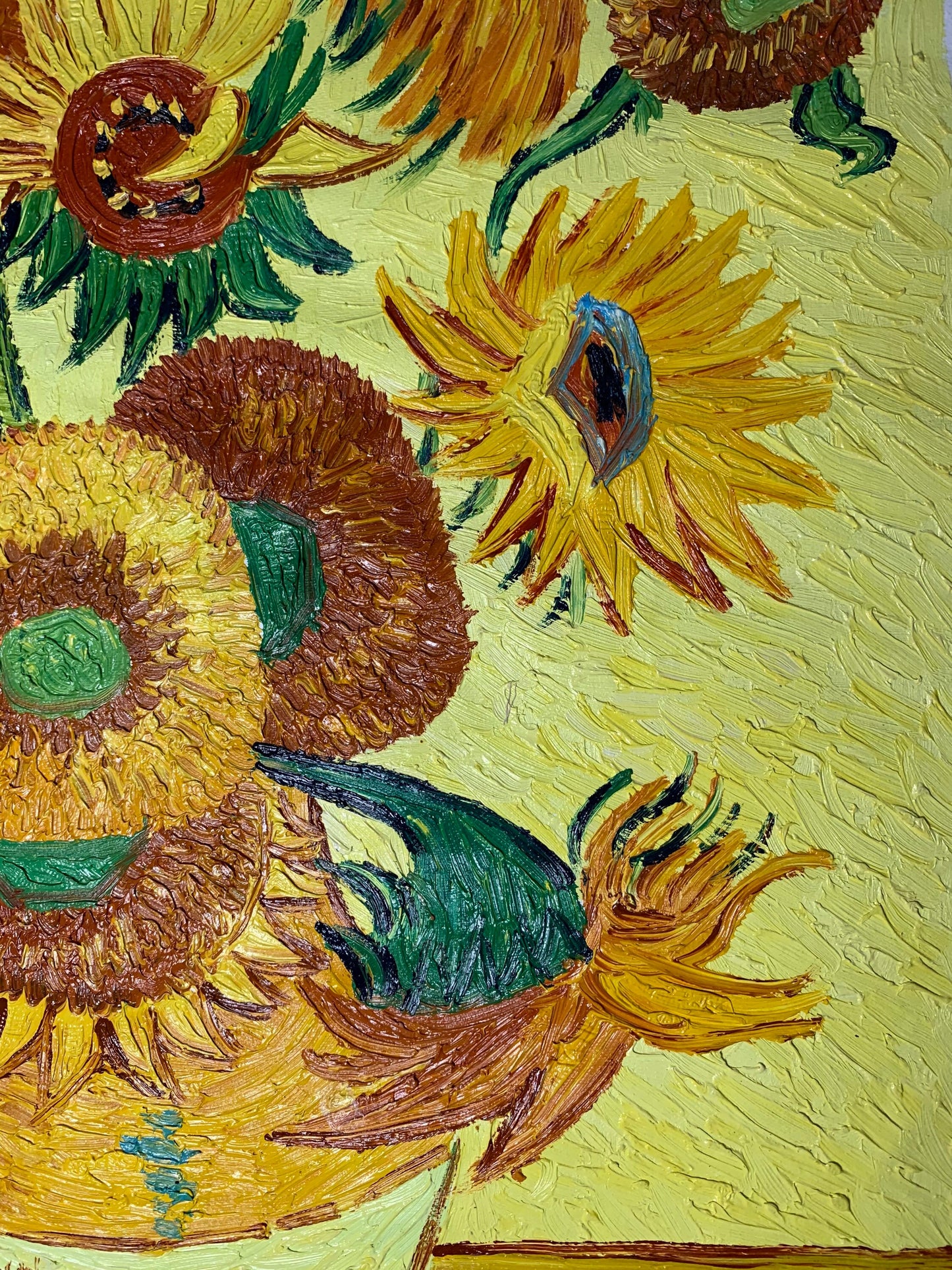 24.5in×36in van Gogh‘s Sunflower Oil on canvas