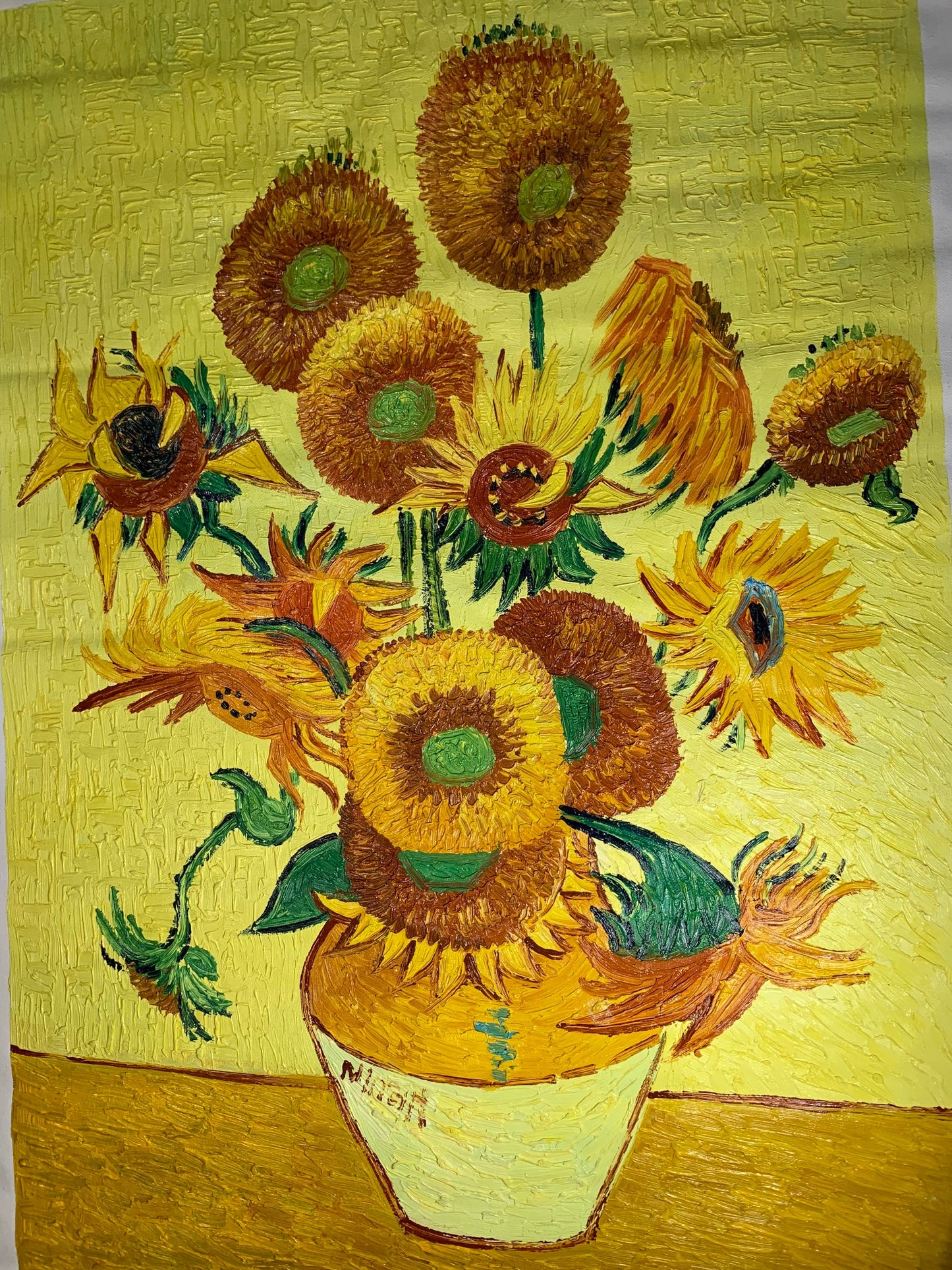 24.5in×36in van Gogh‘s Sunflower Oil on canvas