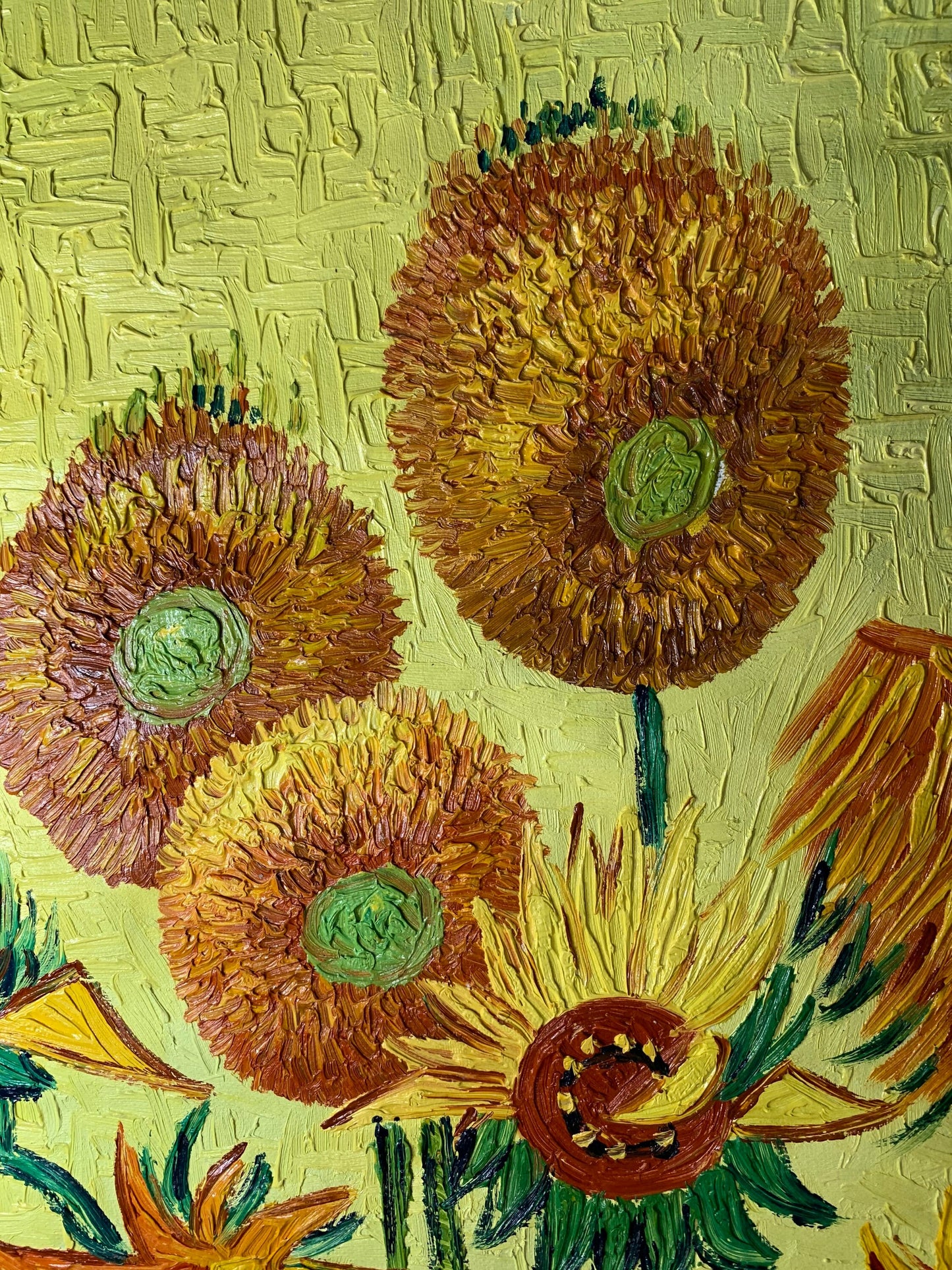 24.5in×36in van Gogh‘s Sunflower Oil on canvas