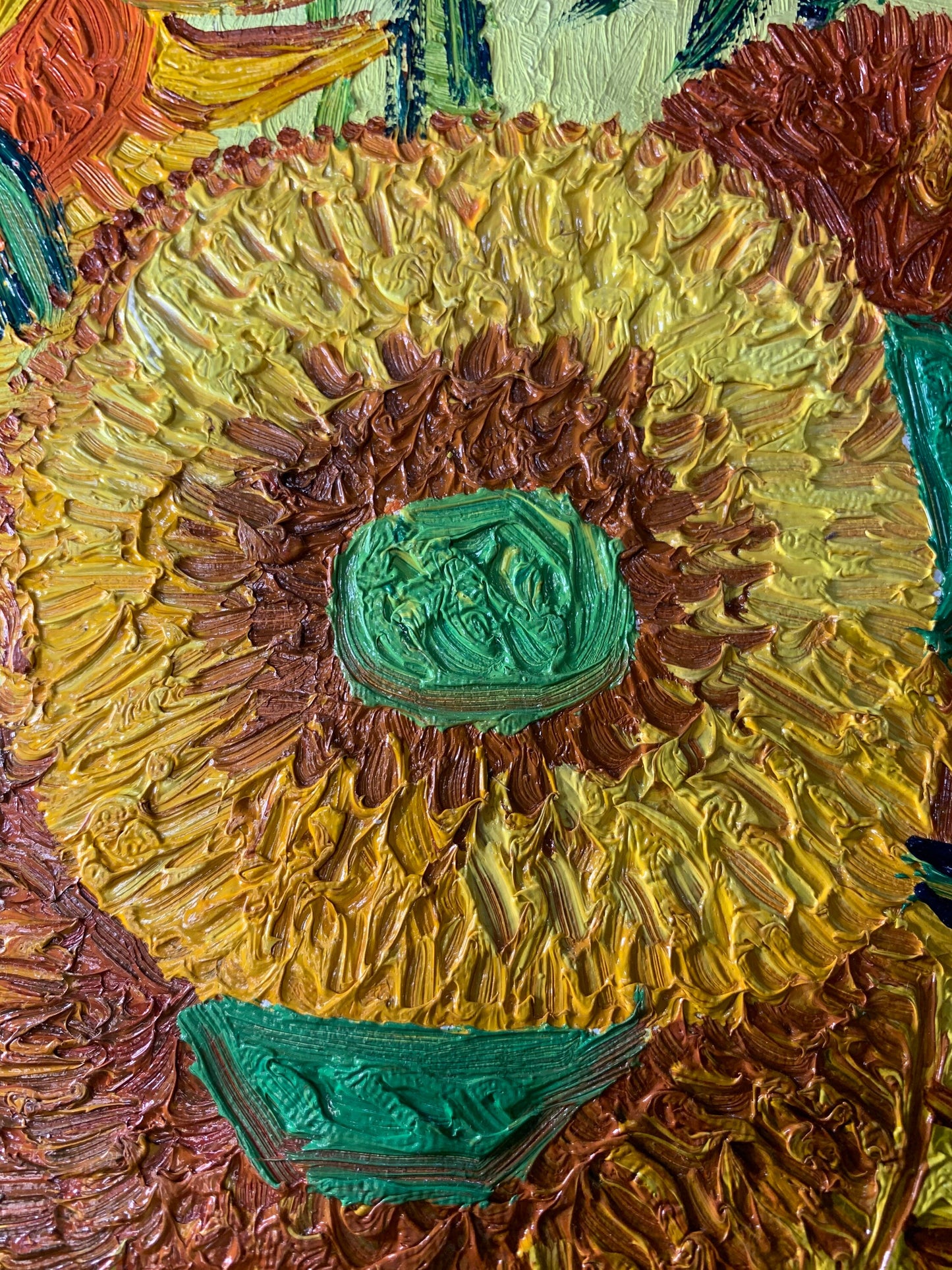 24.5in×36in van Gogh‘s Sunflower Oil on canvas