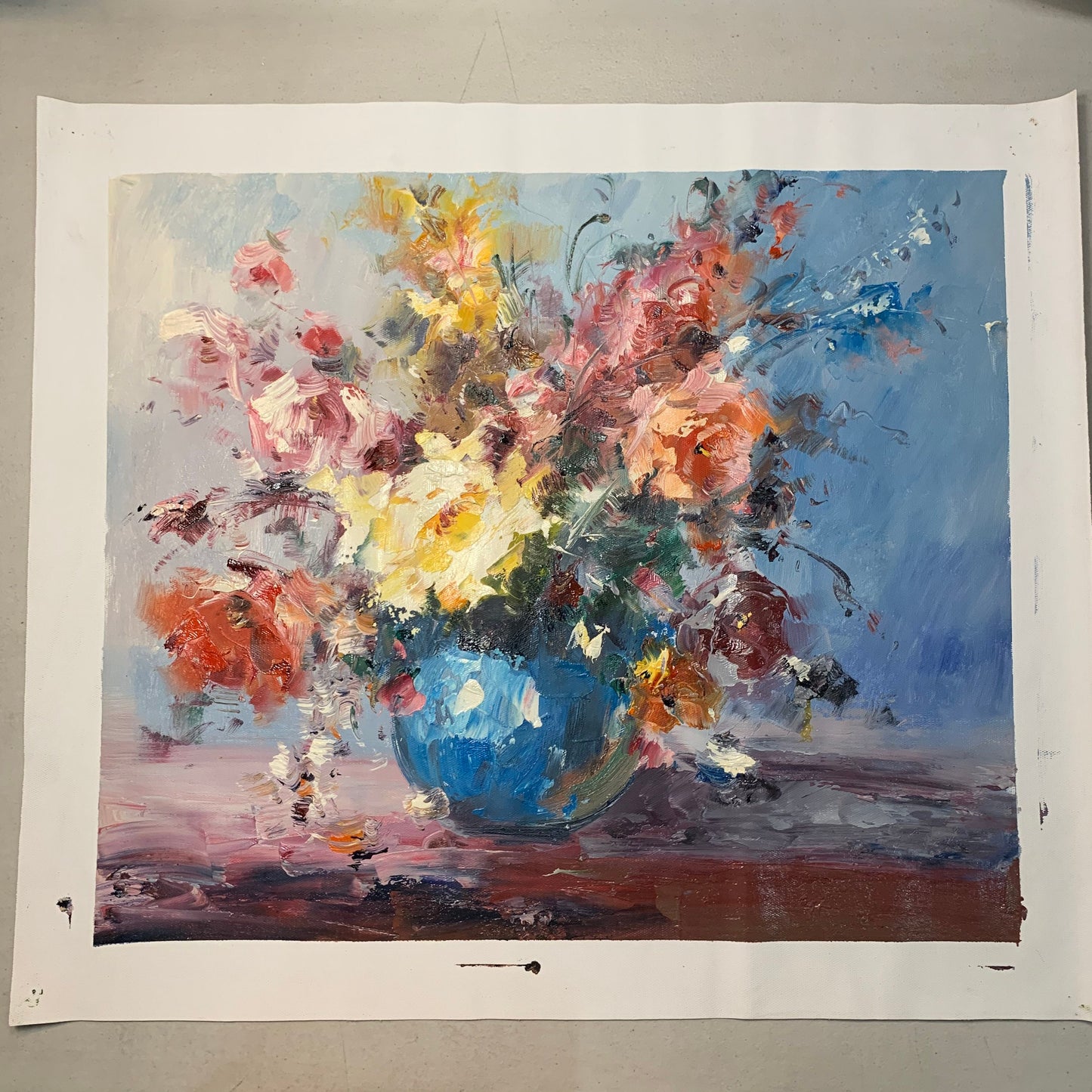 20×24in oil paintings vase flowers 100% hand-painted