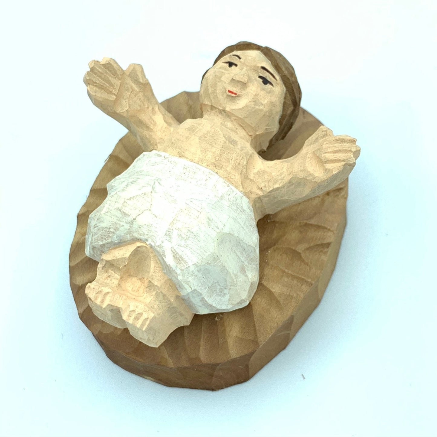 3PCS Hand Carved Wood Wooden Nativity Set Figurine Merry Christmas gift Wood sculpture Woodcarving