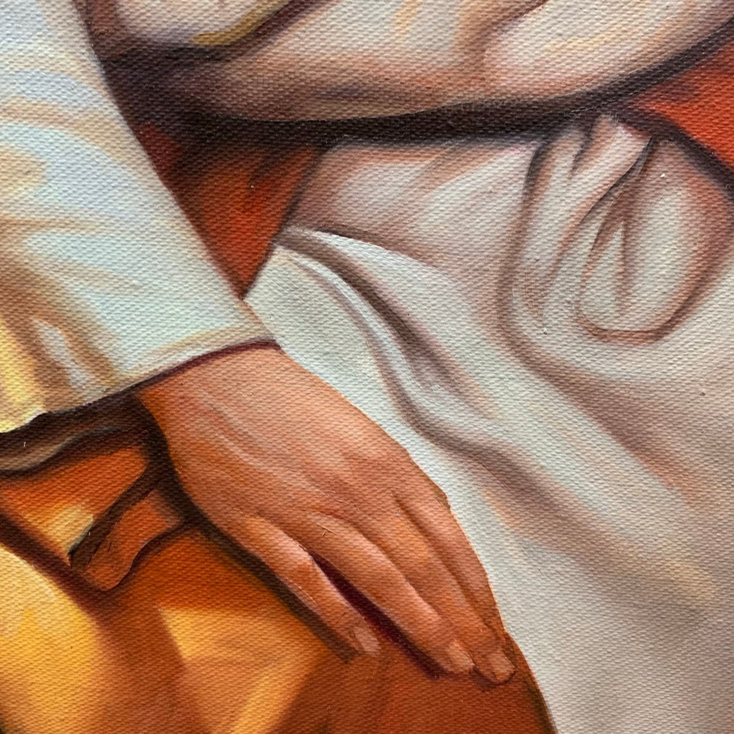 100% hand-painted 36in x24in Jesus oil paintings