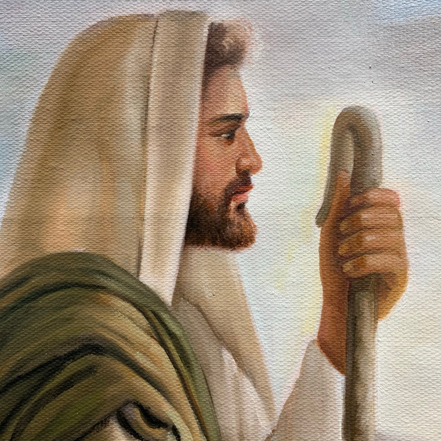 100% hand-painted 36in x24in Jesus oil paintings