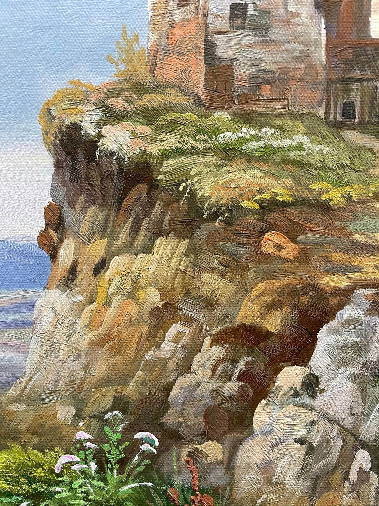 100% hand-painted Cliff House scenery 36x24 inch oil paintings The classical field