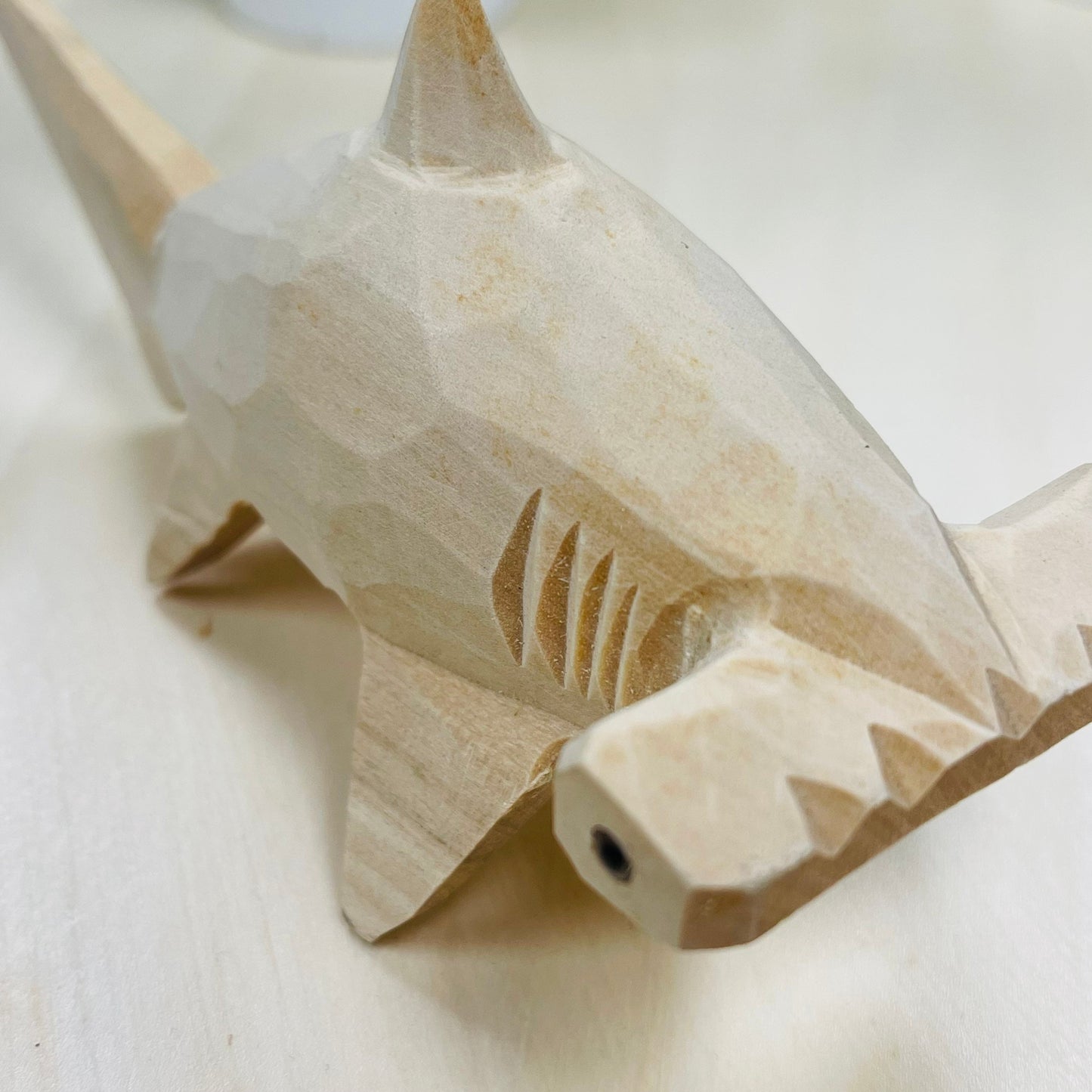 YEEYAYA 6 inch Shark Wood sculpture woodcarving Hand Carved Wood Wooden Marine animal shark Figurine home Decor