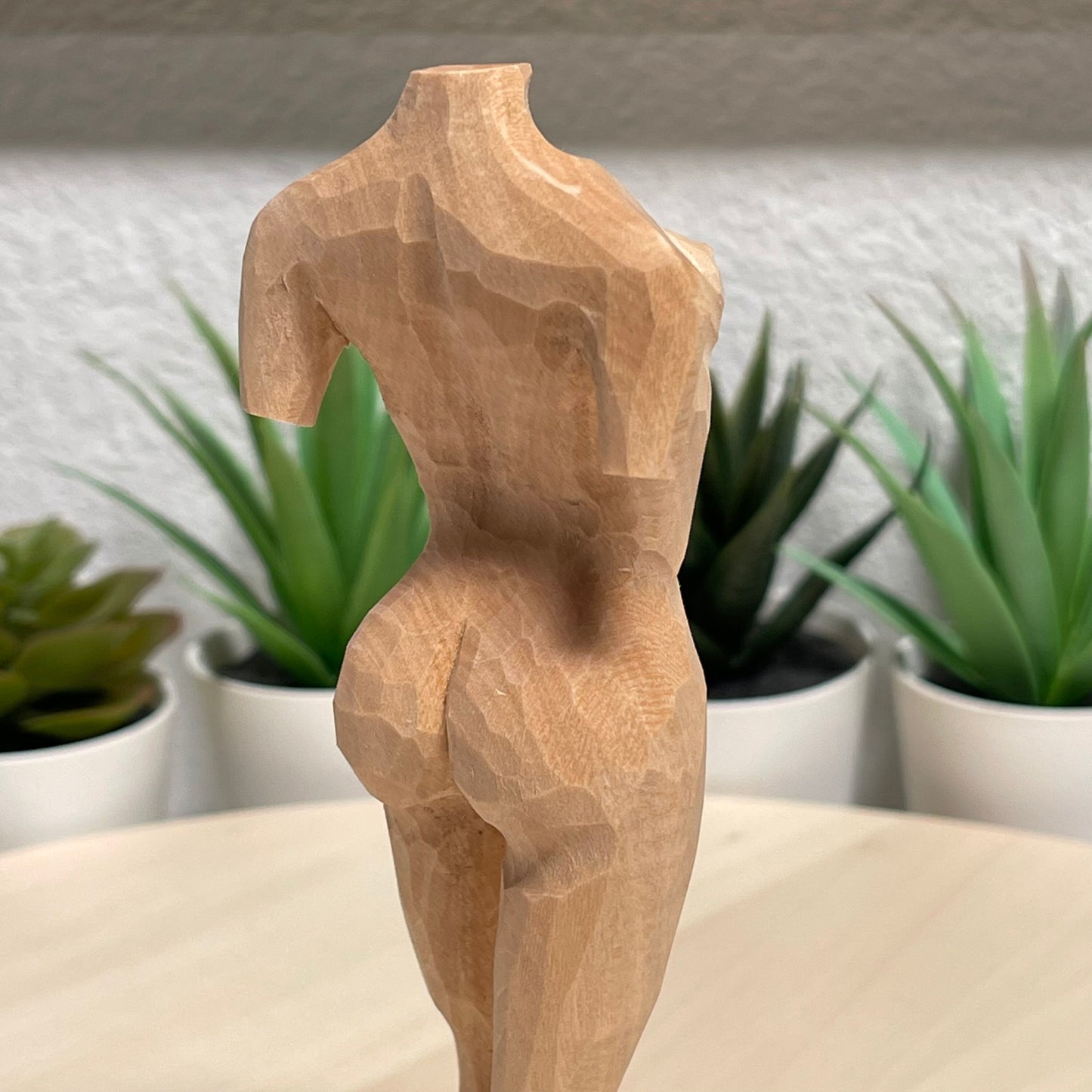 YEEYAYA 6”body Statue Wood sculpture Venus woodcarving Hand Carved Wood Figurine  home Decor Room decor handmade