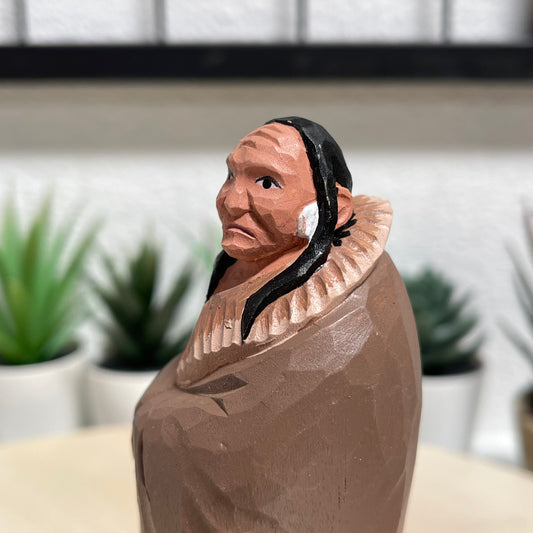 YEEYAYA Indian Wood sculpture Hand Carved Wood Wooden Figurine home Decor Room decor Native American