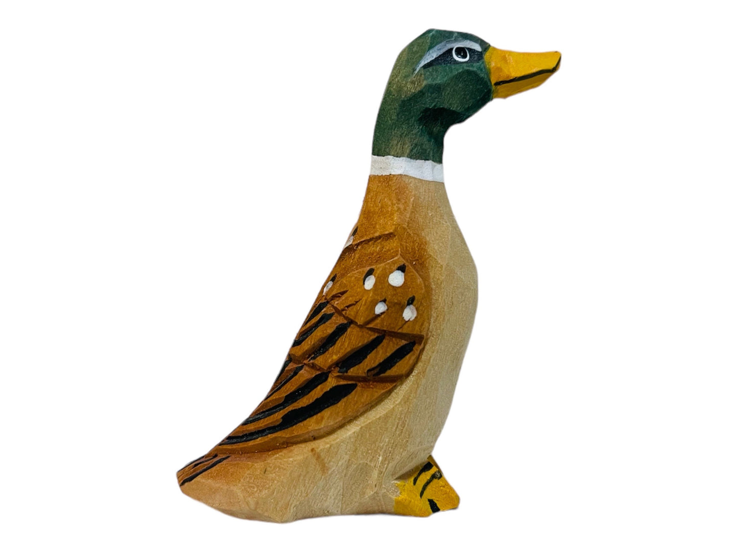 Duck Hand Carved Wood sculpture Home decor Wood statue Wood figurines room decor